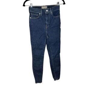Everlane‎ The Way High Skinny Jean Size 26 Regular Organic Cotton Dark Wash